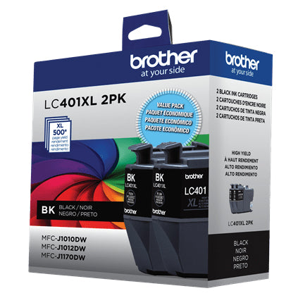 Brother LC401XL2PKS ink cartridge 1 pc(s) Original High (XL) Yield Black