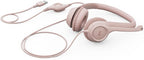 Logitech 981-001280 headphones/headset Wired Head-band Office/Call center USB Type-A Rose