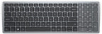DELL KB740 keyboard Office RF Wireless + Bluetooth QWERTY English Gray, Black