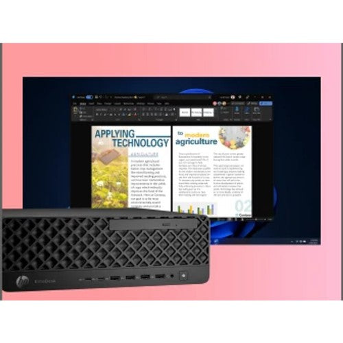 HP EliteDesk 8 SFF G1i Desktop AI PC Wolf Pro Security Edition Intel Core Ultra 7 265 32 GB DDR5-SDRAM 1 TB SSD Windows 11 Pro Black