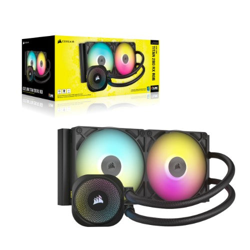 Corsair iCUE LINK TITAN RX RGB Processor All-in-one liquid cooler 5.51" (14 cm) Black 1 pc(s)