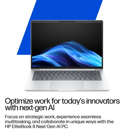 HP EliteBook 8 G1i 14 Next Gen AI PC Wolf Pro Security Edition Intel Core Ultra 5 228V Laptop 14" Touchscreen WUXGA 32 GB LPDDR5x-SDRAM 512 GB SSD Wi-Fi 7 (802.11be) Windows 11 Pro Silver