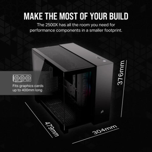 Corsair 2500X RGB Micro Tower Black