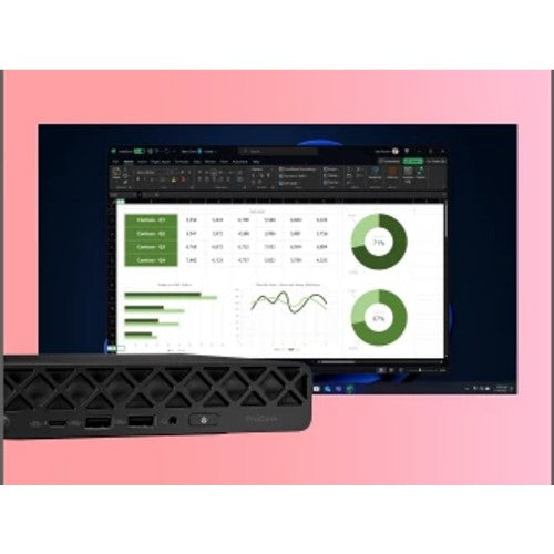 HP ProDesk 4 Mini G1i Desktop AI PC Wolf Pro Security Edition Intel Core Ultra 7 265T 16 GB DDR5-SDRAM 512 GB SSD Windows 11 Pro Mini PC