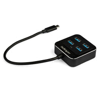 StarTech.com HB31C4AB interface hub USB 3.2 Gen 2 (3.1 Gen 2) Type-C 10000 Mbit/s Black
