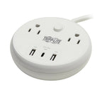 Tripp Lite TLP28PD57WCAM surge protector White 2 AC outlet(s) 120 V 72" (1.83 m)