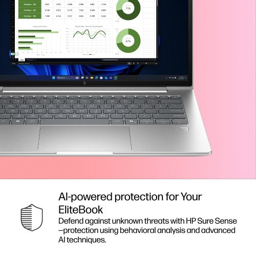HP EliteBook 6 G1i AI PC Wolf Pro Security Edition Intel Core Ultra 7 255U Laptop 14" WUXGA 16 GB DDR5-SDRAM 512 GB SSD Wi-Fi 7 (802.11be) Windows 11 Pro Silver
