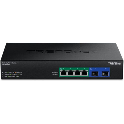 Trendnet TPE-BG5062 network switch Unmanaged 2.5G Ethernet (100/1000/2500) Power over Ethernet (PoE) Black