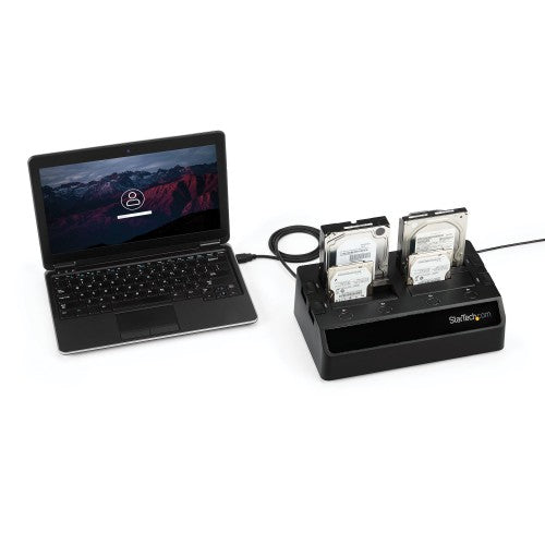 StarTech.com SDOCK4U33 storage drive docking station USB 3.2 Gen 1 (3.1 Gen 1) Type-B Black