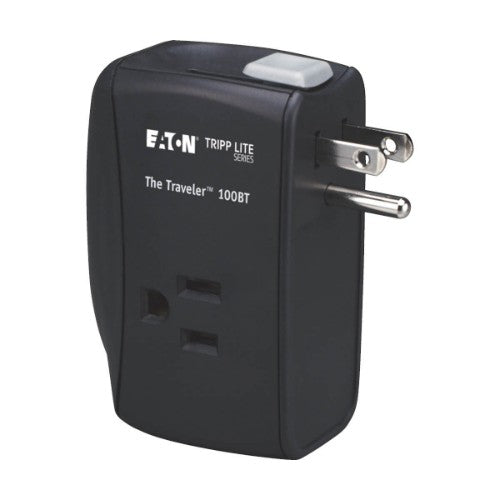 Tripp Lite TRAVELER100BT surge protector Black 2 AC outlet(s) 120 V