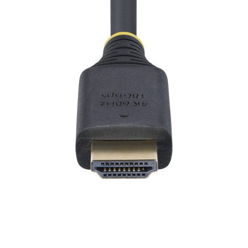 StarTech.com HDMI2-CABLE-4K60-1F HDMI cable 11.8" (0.3 m) HDMI Type A (Standard) Black