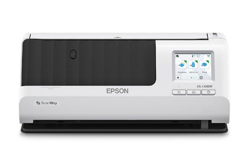 Epson DS-C480W Sheet-fed scanner Black, Gray