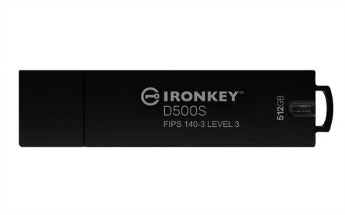 Kingston Technology IronKey D500S USB flash drive 512 GB USB Type-A 3.2 Gen 1 (3.1 Gen 1) Black