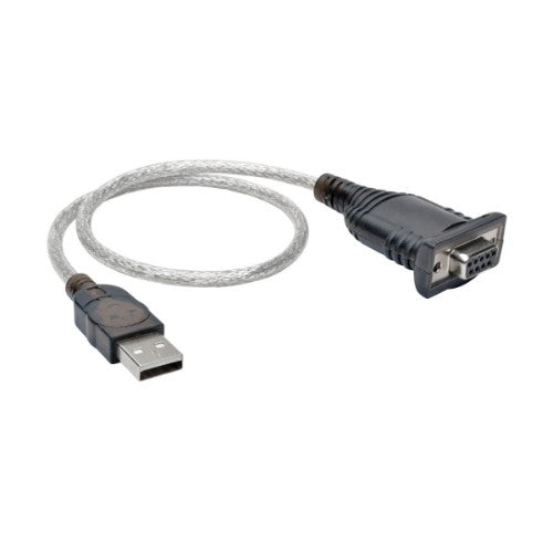 Tripp Lite U209-18N-NULL serial cable Black 15.7" (0.4 m) USB Type-A DB-9