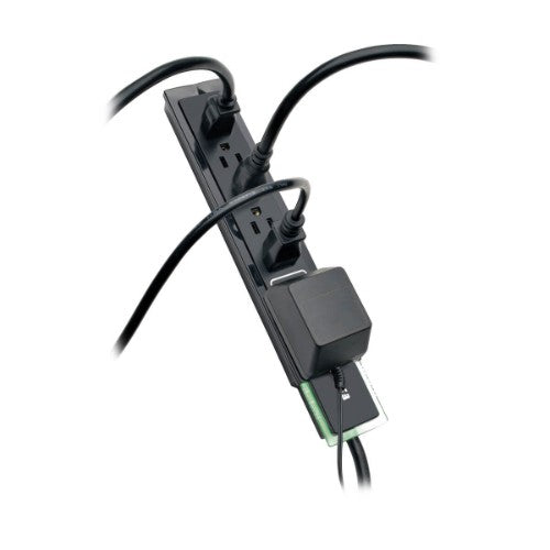 Tripp Lite TLP606SSTELB surge protector Black 6 AC outlet(s) 120 V 72" (1.83 m)