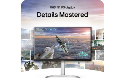 LG 32UP83AK-W computer monitor 31.5" 3840 x 2160 pixels 4K Ultra HD Silver