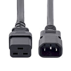 StarTech.com PXTC14C19146 power cable Black 70.9" (1.8 m) C14 coupler IEC C19