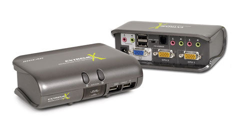 iogear MiniView Extreme Multimedia KVMP Switch KVM switch Grey