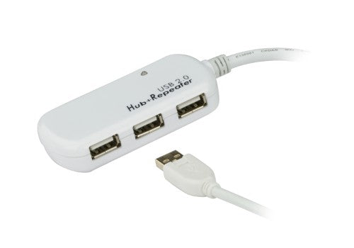 ATEN UE2120H interface hub USB 2.0 480 Mbit/s White