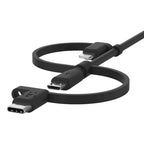 Belkin BOOST CHARGE USB cable 39.4" (1 m) USB A USB C/Micro-USB B/Lightning Black