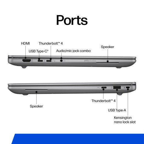 HP ZBook Ultra G1a Mobile Workstation PC Wolf Pro Security Edition AMD Ryzen AI Max PRO 390 14" Touchscreen 2.8K 64 GB LPDDR5x-SDRAM 2 TB SSD Wi-Fi 7 (802.11be) Windows 11 Pro Silver