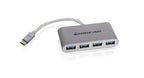iogear HUB-C USB 3.2 Gen 2 (3.1 Gen 2) Type-C 5000 Mbit/s Silver