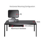 StarTech.com RK419WALLV rack cabinet 4U Wall mounted rack Black