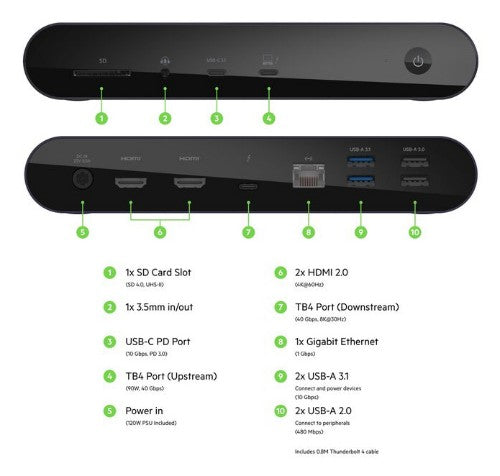 Belkin Connect Wired Thunderbolt 4 Black