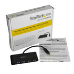 StarTech.com HB30C4AFPD interface hub USB 3.2 Gen 1 (3.1 Gen 1) Type-C 5000 Mbit/s Black