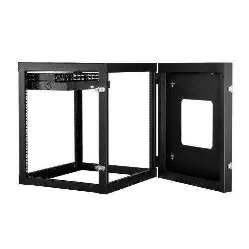 StarTech.com RK1219WALLOH rack cabinet 12U Wall mounted rack Black