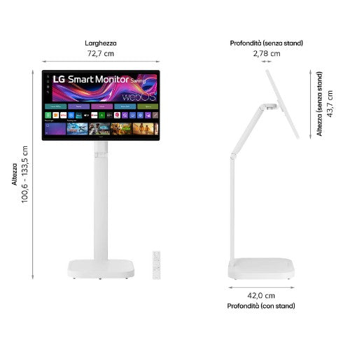 LG 32U889SA-W computer monitor 31.5" 3840 x 2160 pixels 4K Ultra HD LCD Touchscreen Kiosk White