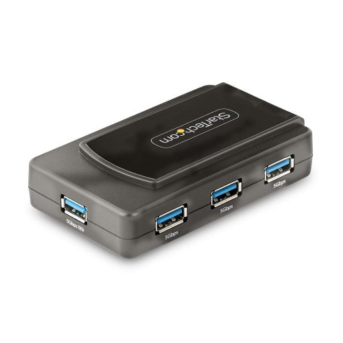 StarTech.com 5G7AS-USB-A-HUB interface hub USB 3.2 Gen 1 (3.1 Gen 1) Type-B 5000 Mbit/s Black, Gray