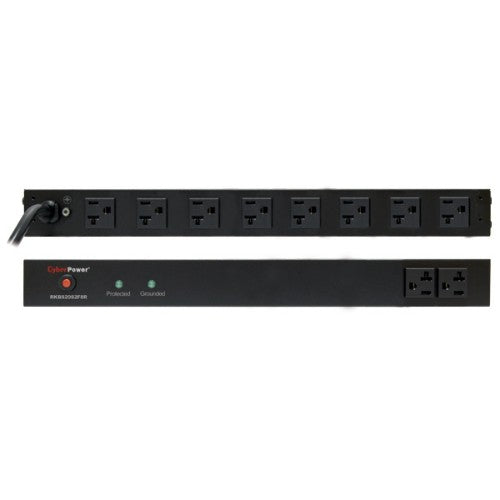 CyberPower RKBS20S2F8R surge protector Black 10 AC outlet(s) 120 V