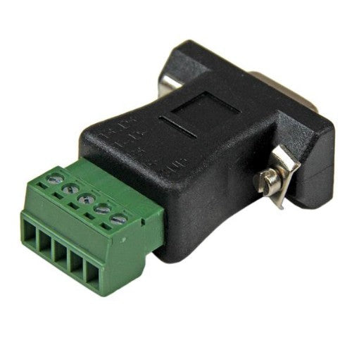 StarTech.com RS422 RS485 Serial DB9 -> Terminal Block Adapter Black