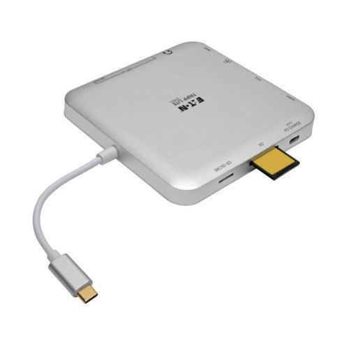 Tripp Lite U442-DOCK2-S laptop dock/port replicator Wired USB 3.2 Gen 2 (3.1 Gen 2) Type-C Silver