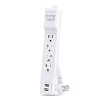 CyberPower P406U surge protector White 4 AC outlet(s) 125 V 70.9" (1.8 m)