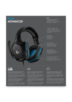 Logitech G 981-000769 headphones/headset Wired Head-band Gaming Black