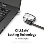 Kensington ClickSafe® 2.0 Keyed Laptop Lock for Nano Security Slot