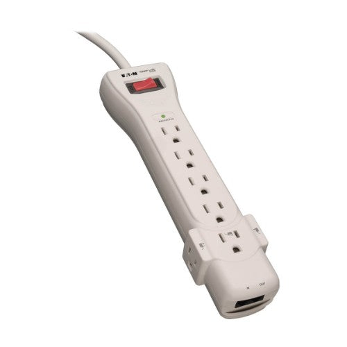 Tripp Lite SUPER6TEL surge protector Beige 7 AC outlet(s) 120 V 70.9" (1.8 m)