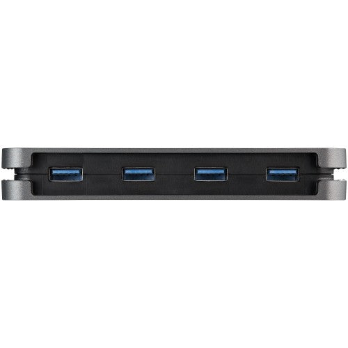 StarTech.com HB30AM4AB interface hub USB 3.2 Gen 1 (3.1 Gen 1) Type-A 5000 Mbit/s Black, Gray
