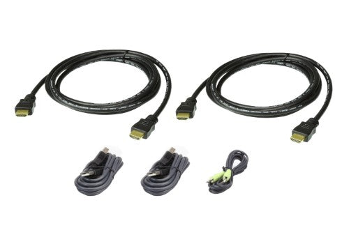 ATEN 2L-7D02UHX5 KVM cable Black 70.9" (1.8 m)