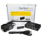 StarTech.com ST7202USB interface hub USB 2.0 480 Mbit/s Black