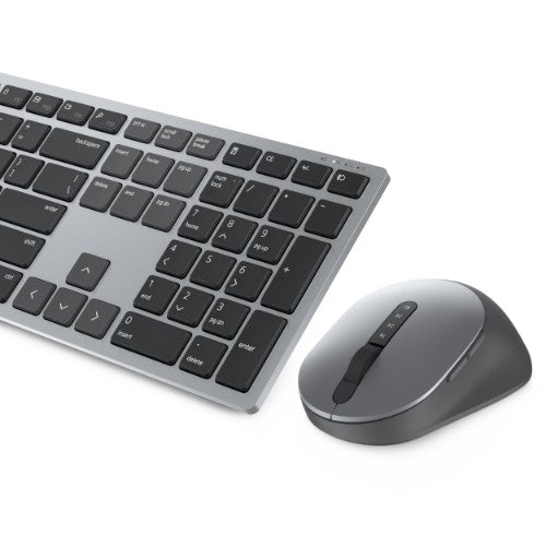 DELL KM7321W keyboard Mouse included Office RF Wireless + Bluetooth Gray, Titanium