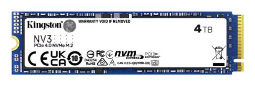 Kingston Technology NV3 4 TB M.2 PCI Express 4.0 NVMe 3D NAND