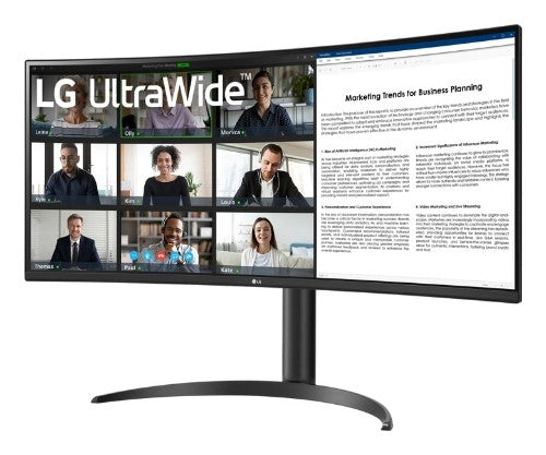 LG 34WR55QK-B computer monitor 34" 3440 x 1440 pixels Wide Quad HD Black