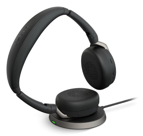 Jabra Evolve2 65 Flex Headset Wireless Head-band Office/Call center USB Type-C Bluetooth Charging stand