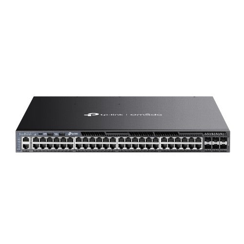 TP-Link Omada SG6654XHP network switch Managed L3 Gigabit Ethernet (10/100/1000) Power over Ethernet (PoE) 1U Black