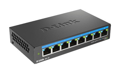D-Link DMS-108 Unmanaged L2 2.5G Ethernet (100/1000/2500) Black