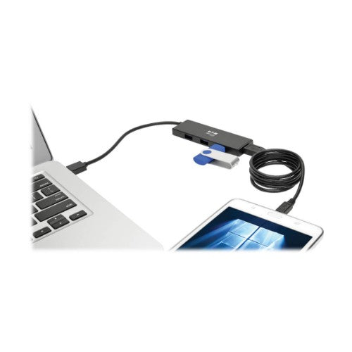 Tripp Lite U360-004-SLIM interface hub USB 3.2 Gen 1 (3.1 Gen 1) Type-A 5000 Mbit/s Black