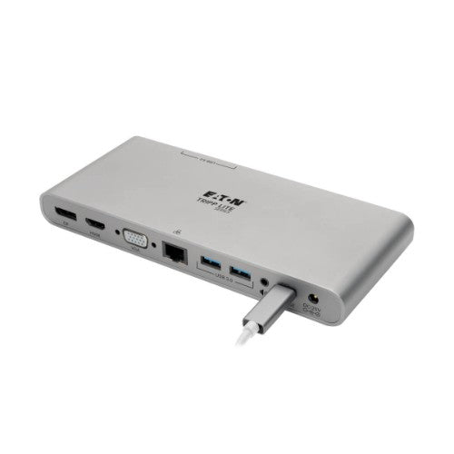 Tripp Lite U442-DOCK4-S laptop dock/port replicator Wired USB 3.2 Gen 2 (3.1 Gen 2) Type-C Silver